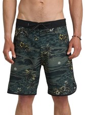 Quiksilver HI Sundown Scallop 19" Men's Boardshorts - Black - New