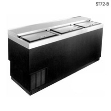 Glastender ST72B 72" VinylClad Bottle Cooler w/Stainless Interior