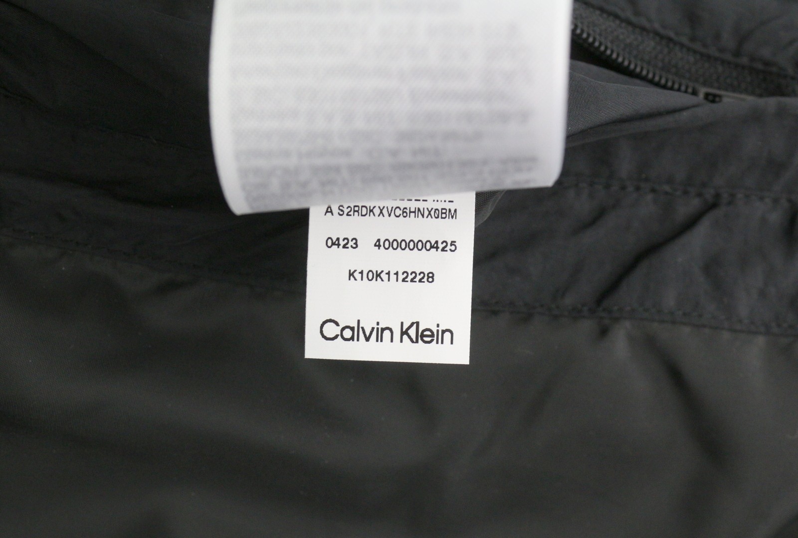 CALVIN KLEIN Crinkle Nylon Long Quilt Men Jacket 2XL Black Insulated RRP379 * thumbnail 13