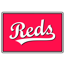 Cincinnati Reds Banner Logo 9 Baseball Sticker Waterproof Vinyl Decal Die-Cut
