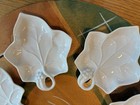 6 Vintage Unused Lillian Vernon Leaf Plates, Dipping Olive Oil Or Hors d’Oeuvre. — photo 1
