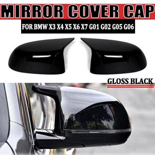 For BMW X3 X4 X5 X6 X7 G01 G02 G05 G06 Gloss Black M Style Side Mirror Cover Cap