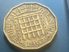 1962 Elizabeth II British Threepenny 3d