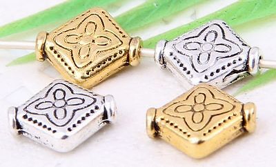 Wholesale 20/44Pcs Tibetan Silver Spacer Beads 10x9x4mm Lead-free Wholesale 20/44Pcs Tibetan Silver Spacer Beads 10x9x4mm Lead-free