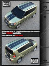 For Kia Soul 2008-2019 Over Top Center Double Stripes Decals Choose Color