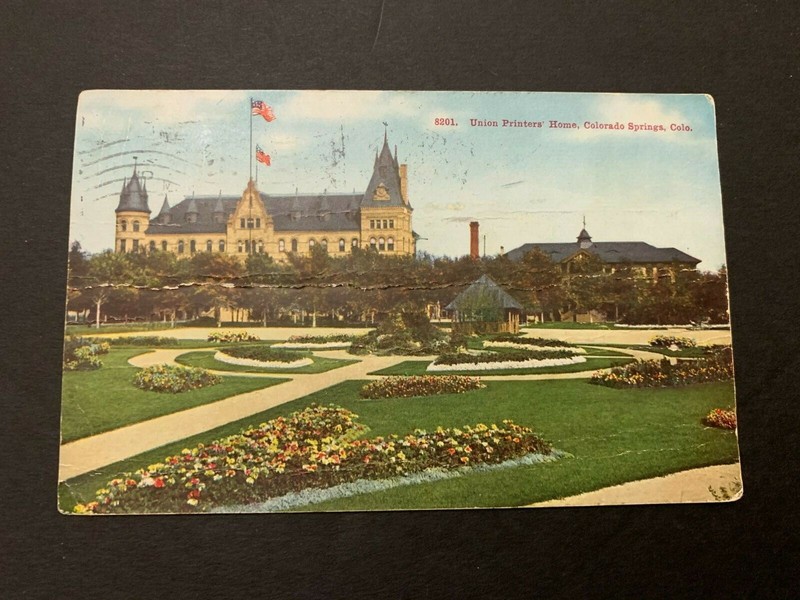 1912 Union Printers Home Colorado Springs Colorado Postcard