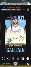 Topps Bunt Digital 2021 - WHIT MERRIFIELD ICONIC GQ BLACK CAPTAIN MINI SIGNATURE