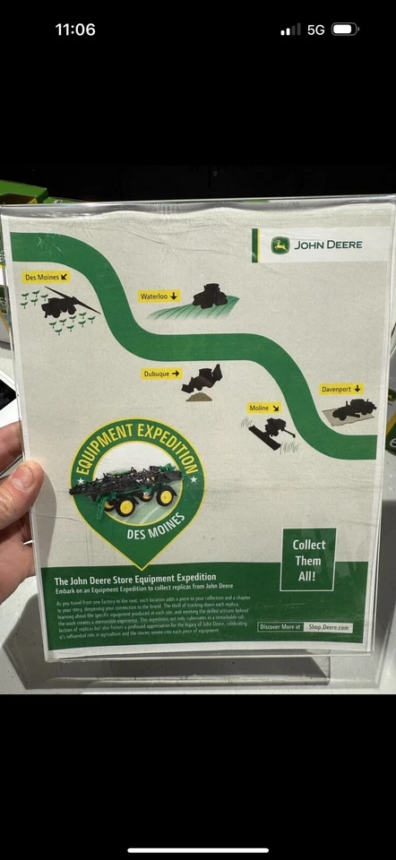 1/50 Ertl John Deere 320 P-Tier Backhoe Loader Dubuque Equipment Expedition🔥 - Image 2 of 4