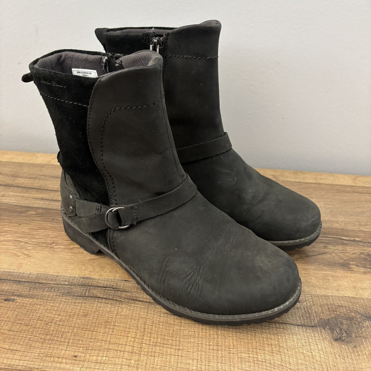 Eddie Bauer Covey Style Matt Nubuck Black Suede Leather  display picture 1