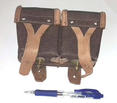 MOSIN NAGANT AMMO DOUBLE POUCH Dated (1949-58) USSR Original