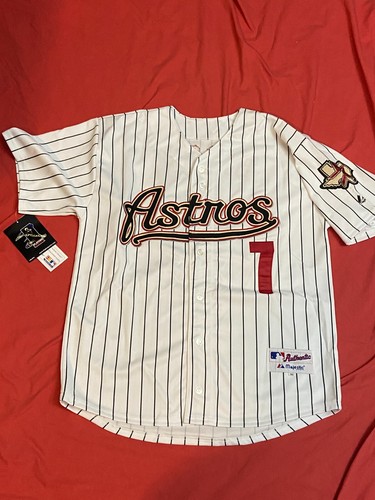 CAMISETA A RAYAS FIRMADA AUTOGRAFIADA POR CRAIG BIGGIO HOUSTON ASTROS #7 TALLA 40 CERTIFICADO DE AUTENTICIDAD - Imagen 5 de 8
