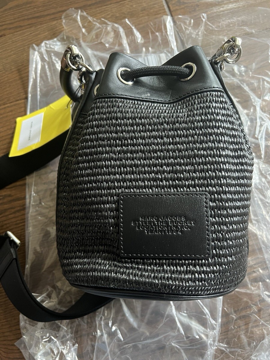 MARC JACOBS The Woven Bucket Bag Black | eBay