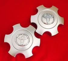 TOYOTA TUNDRA 2003 2004 2005 2006 WHEEL CENTER HUB CAPS SILVER 560-69440 2 pcs