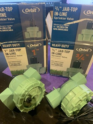 Orbit 3/4-inch  and 1 in Jar-Top In-Line Sprinkler Valves - unused misc. parts
