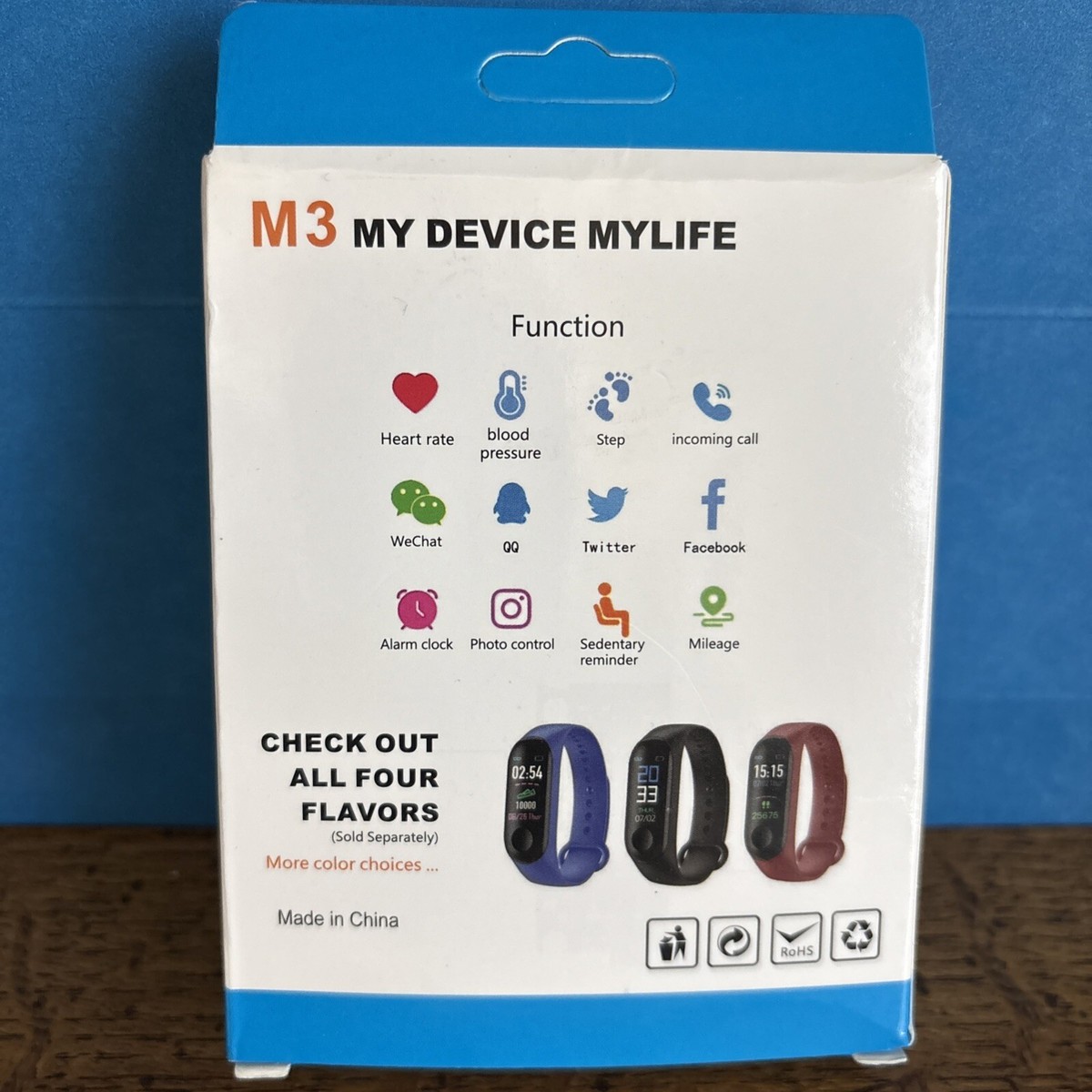 Intelligence Health Bracelet M3 Plus Smart Bracelet Manual NEW M3