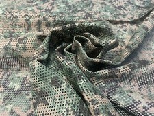 2 Metres Army Camo Mesh Polyester Fabric Craft Material 157 cm Wide