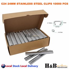 C24 24mm Hog Ring Gun Pneumatic Air Stainless steel C Clip Fence Ringer 10000PCS