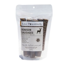 100% Venison Dog Treat, Single Ingredient, Made in USA, 7.5oz, Live Pawsitively