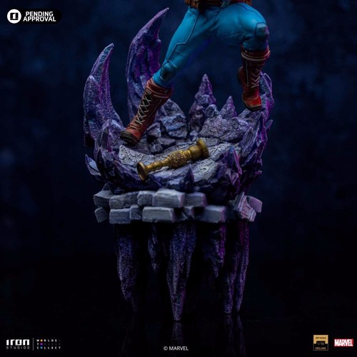 INFINITY GAUNTLET CAPTAIN AMERICA IRON STUDIOS - 1/10 DELUXE STATUE MARVEL - Foto 6 di 11