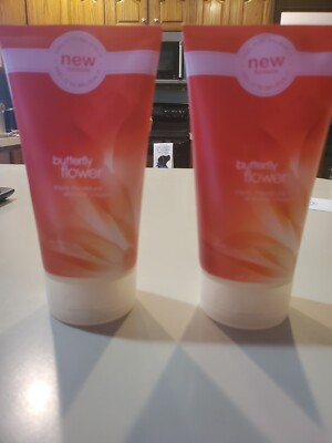Lot 2 Bath & Body Works Butterfly Flower Triple Moisture Shower Cream 8 Fl. Oz.