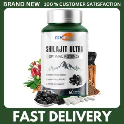 Flynew Shilajit Ultra Optimal Potency, Shilajit Extract with L-Arginine, (Pure)