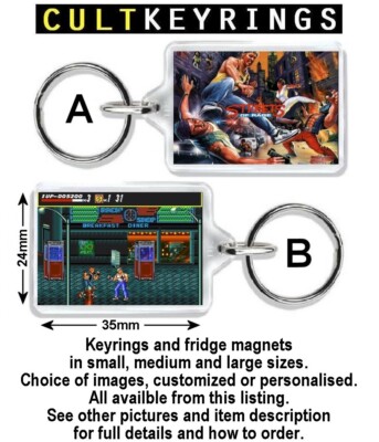Streets of Rage Schlüsselanhänger / Kühlschrankmagnet - Sega, Genesis, Bare Knuckle