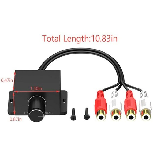 Car Automobile Home Audio Amplifier 2 RCA Bass Control Gain Level Remote Volume - Picture 6 of 8