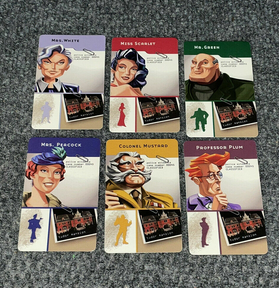 Clue Board Game Characters