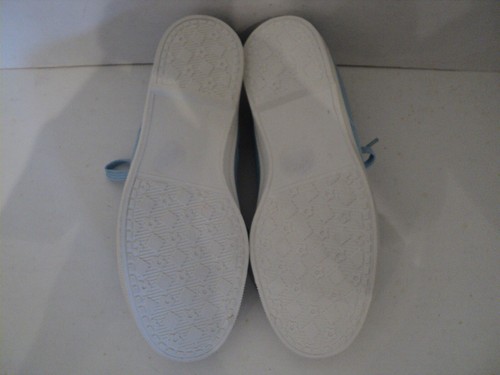 MARKS & SPENCER M&S INDIGO COLLECTION Light Blue Canvas Lace Up Shoes Size 6 - Picture 15 of 16