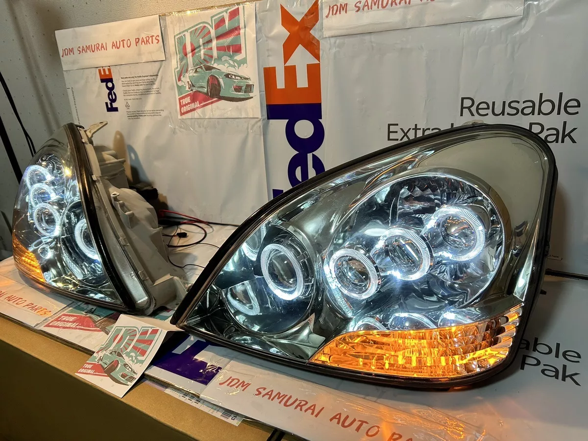 2001 2003 LEXUS LS430 bi xenon LS600 look LED RING Headlights SET SUPER RAREJDM