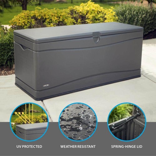 Harz Marine Dock Box wetterfest mit Griffen und Deckel langlebig 130 Gal. - Bild 18 von 24