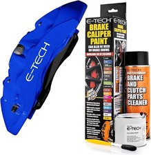E-TECH Brake Caliper Paint Kit Cobalt Blue for Drums Car Engine Bay Car