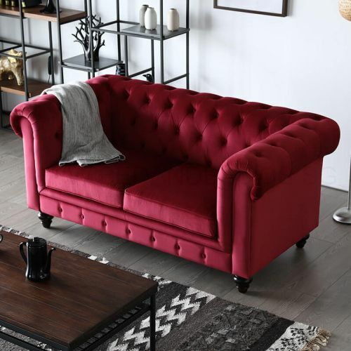 Englische Stil Möbel Chesterfield Zwei Sitzer Couch Pink Bunt Gelb Blau Sofa