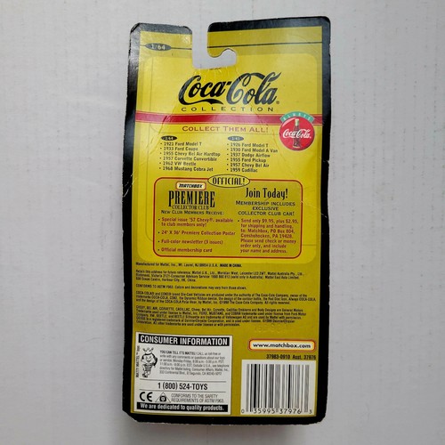 Matchbox Collectibles 1921 Ford Model-T COCA-COLA 1/64 Die-Cast Car 1998 Sealed - Picture 6 of 6