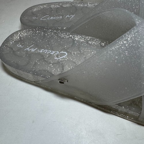 Circus by Sam Edelman Womens 9 M Clear Silver Flip Flop Slide Sandals NIB GS7 - Picture 5 of 5