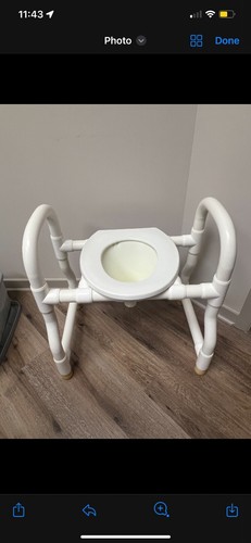 raised toilet seat with handles