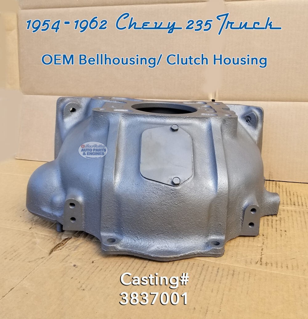 1954-1962 Chevy GM 235 6-cylinder Truck OEM Bell/Clutch Housing 