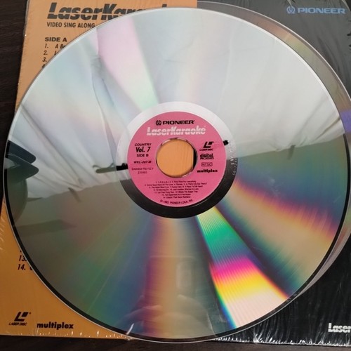PIONEER Vintage Karaoké Laser Disc Musique Vol 7 Vidéo Chanter le long de la Country - Photo 3/6