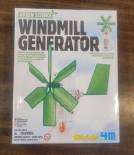 Green Science Windmill Generator Kit Kidz Lab 4M Fun Science New Unopened Box