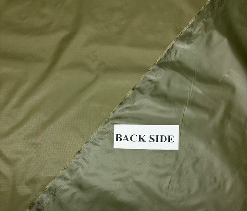 OD GREEN FR 1.5 OZ NYLON RIPSTOP PARACHUTE CRAFT FR FABRIC BY 1/2 YARD 69"W - Picture 6 of 6