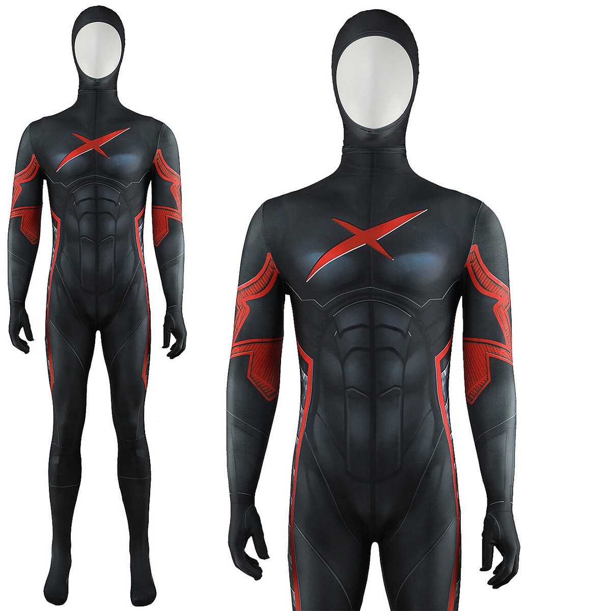 The Earth-27 Red X Jumpsuit Teen Titans Cosplay Costume Bodysuit