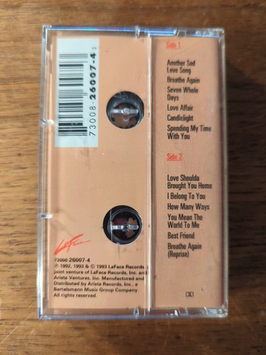 Toni Braxton - Self Titled - S/T (Cassette, 1993, LaFace) - Picture 2 of 2