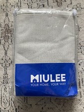 NEW Miulee Linen Texture Natural Color 100 Blackout Curtains Set of 2 -52 x 84