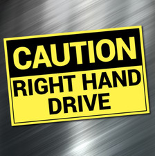 Caution Right Hand Safety Decal Visible Sticker Car Suv Rear Window Truck Semi Caution Right Hand Safety Decal Visible Sticker Car Suv Rear Window Truck Semi