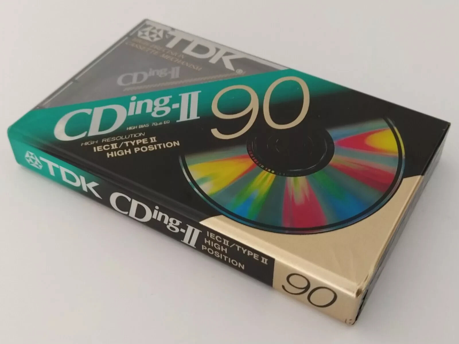 TDK CDing 2 90 Min - Type II Chrome Blank Audio Cassette Tape - NEW & SEALED