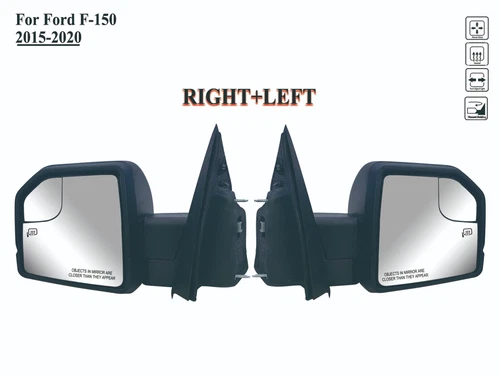 Pairs Right+Left Side Door Mirror Power with Signal Light for 15-20 Ford F-150