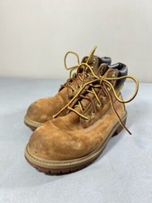Timberland kid's brown nubuck wheat waterproof lace up boots Size 13.5