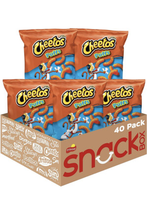 Cheetos Puffs Cheese Flavored Snacks, 0.875 Ounce (Pack of 40) FREE SHIPPING