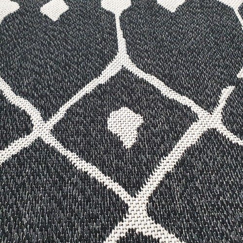 Washable Cotton Rug Black White Cream Large Small Runner Living Room Bedroom Mat - Picture 27 of 58