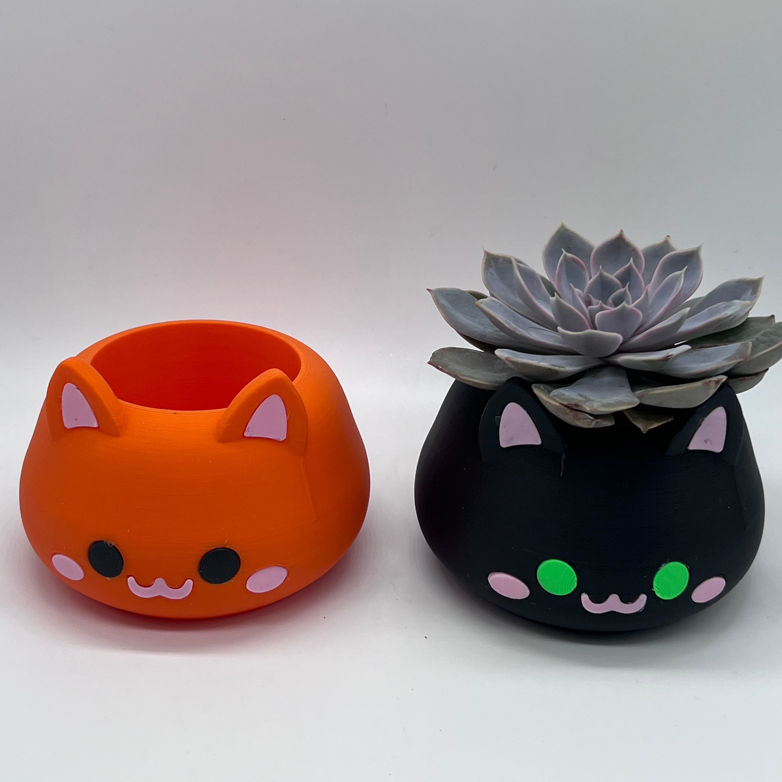 Cute Cat Planter 3D Printed Home Decor Succulent Pot